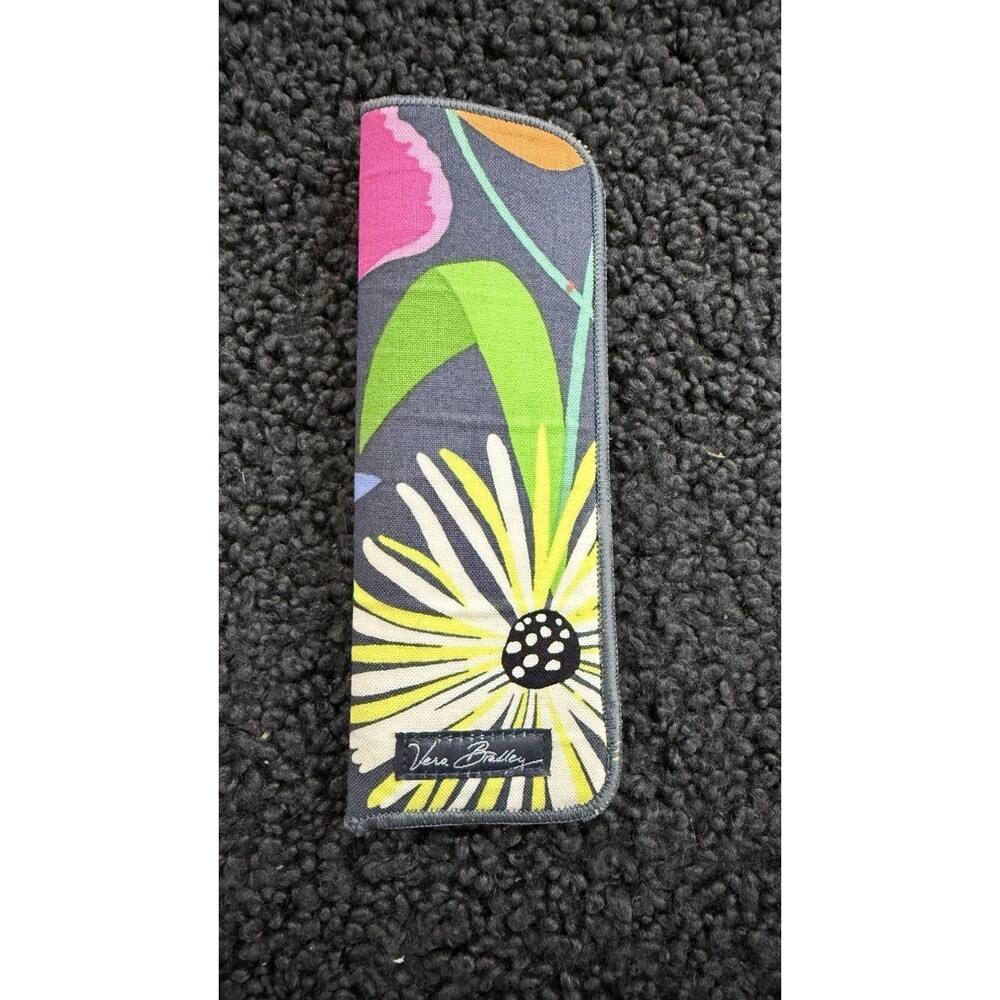 Vera Bradley Eyeglass Sleeve Soft Case Holder Retired Jazzy Blooms Tropical
